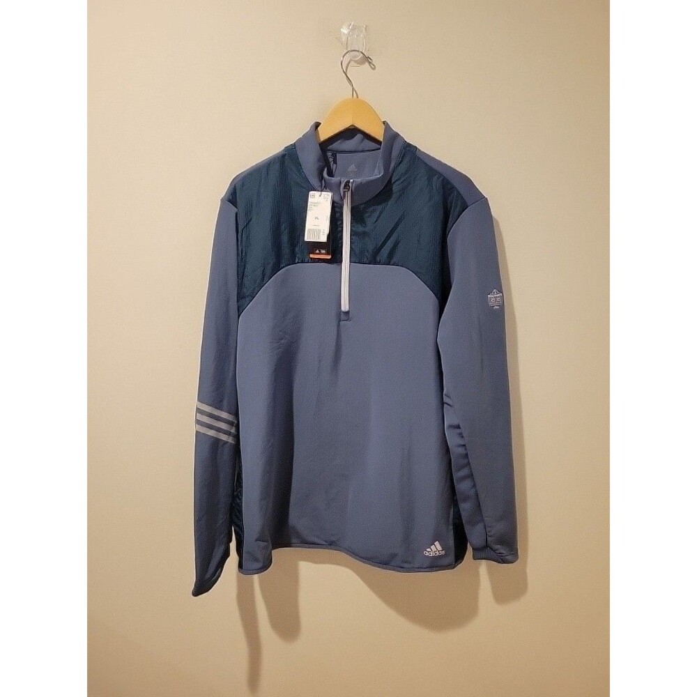 NWT Adidas Innis Arden Golf Club 1899 Men’s XL Quarter Zip Jacket Pullover Blue